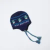 Real Bad Man Knitted Shroomer Beanie- Blue