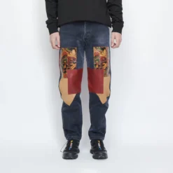 SL Supply - Jeans Leather Patch (washed Black)