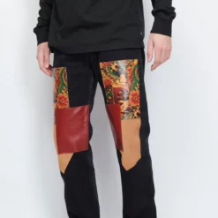 SL Supply - Jeans Leather Patch (Black) -Mode Vêtement Magasin SL Supply Jeans Leather Patch black 4