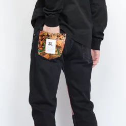 SL Supply - Jeans Leather Patch (Black) -Mode Vêtement Magasin SL Supply Jeans Leather Patch black 5