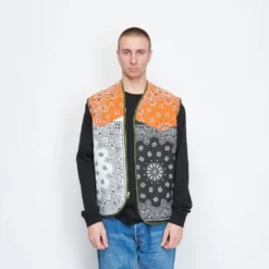 SL Supply - Liner Bandana Reversible Jacket (Orange/White/Black)