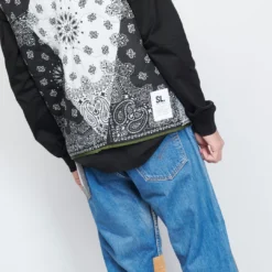 SL Supply - Liner Bandana Reversible Jacket (Orange/White/Black) -Mode Vêtement Magasin SL Supply Liner Bandana Veste Reversible Orange White Black 5