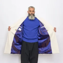 Mode Vêtement Magasin -Mode Vêtement Magasin Seven Gauge Coat Casentino Panna 2