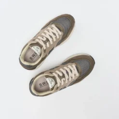 Stepney Workers Club - Amiel S -Strike Suede Mix (Gray) 13 Stepney Workers Club - Amiel S -Strike Suede Mix (Gray) -Mode Vêtement Magasin Stepney Workers Club Amiel S Strike Suede Mix Grey 7