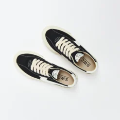 Stepney Workers Club - Dellow S-Strike Canvas (Black/White) -Mode Vêtement Magasin Stepney Workers Club Dellow S Strike Canvas Black White 7