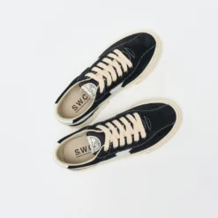 Stepney Workers Club - Many S -Strike Suede (Black/White) -Mode Vêtement Magasin Stepney Workers Club Dellow S Strike Suede Black White 7