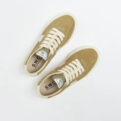 Stepney Workers Club - Many S -Strike Suede (Moss/Ecru) -Mode Vêtement Magasin Stepney Workers Club Dellow S Strike Suede Moss Ecru 6