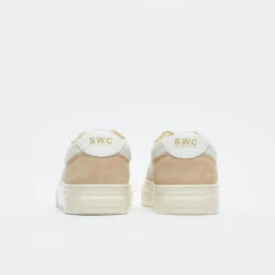 Stepney Workers Club - Dellow S-Strike Track Suede Perf (Ecru/White) -Mode Vêtement Magasin Stepney Workers Club Dellow S Strike Track Suede Perf Ecru White 4