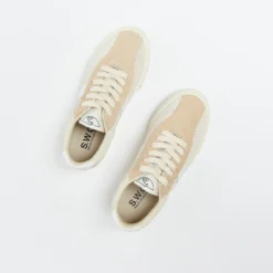 Stepney Workers Club - Dellow S-Strike Track Suede Perf (Ecru/White) -Mode Vêtement Magasin Stepney Workers Club Dellow S Strike Track Suede Perf Ecru White 7