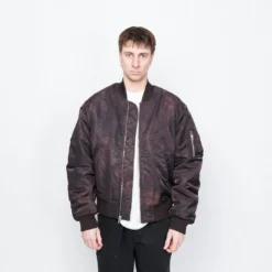Stussy - Dyed Nylon Bomber (Brown) -Mode Vêtement Magasin Stussy Dyed Nylon Bomber Brown 1