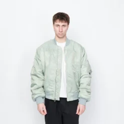 Stussy - Dyed Nylon Bomber (Stone) -Mode Vêtement Magasin Stussy Dyed Nylon Bomber Stone 1