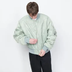 Stussy - Dyed Nylon Bomber (Stone) -Mode Vêtement Magasin Stussy Dyed Nylon Bomber Stone 3