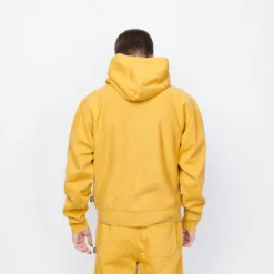 Stussy - Pigment Dyed Fleece Hood (Gold) -Mode Vêtement Magasin Stussy Pigment Dyed Fleece Hood Gold 3
