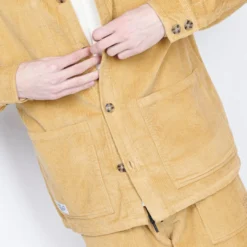 The Quiet Life - Carlos Cord Jacket (Tan) -Mode Vêtement Magasin The Quiet Life Carlos Cord Jacket Tan 3