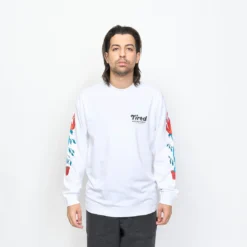 Tired Skateboards - Nothing LS Tee Organic (White)