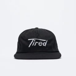 Tired Skateboards - Old Mobil 5 Panel Cap USA (Black)