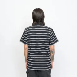 Tired Skateboards - Stamp Stripe Pocket Organic Tee (Black) -Mode Vêtement Magasin Tired Skateboards Stamp Stripe Pocket Organic Tee Black 3