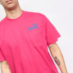 Tired Skateboards - Pocket SS Tee Workstation (Hot Pink) -Mode Vêtement Magasin Tired Skateboards Workstation Pocket SS Tee Hot Pink 2