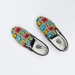 Vans - UA Classic Slip-On 98 DX "Craft" (Multi Black) -Mode Vêtement Magasin Vans UA Classic Slip On 98 DX Craft Multi Black 6