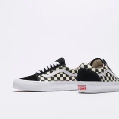 Vans Vault - OG Old Skool LX Checkerboard (Black/White) -Mode Vêtement Magasin Vans Vault OG Old Skool L Checker Black White 5