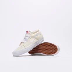 Vans Vault - OG Sk8 Mid LX (White/White) -Mode Vêtement Magasin Vans Vault OG Sk8 Mid Lux White White 3