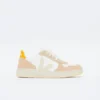 Veja SEE - V -10 Chromefree Leather (White/Sahra/Gold)