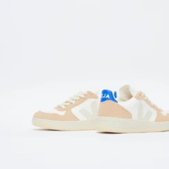 Veja - V -10 Chromefree Leather (White/Sahra/Paros Blue) -Mode Vêtement Magasin Veja V 10 Chromefree Leather White Sahra Paros Blue 5